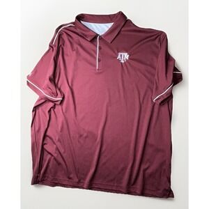 NCAA Texas A&M Aggies Men's 3XL Antigua Maroon Burgundy Polo Shirt